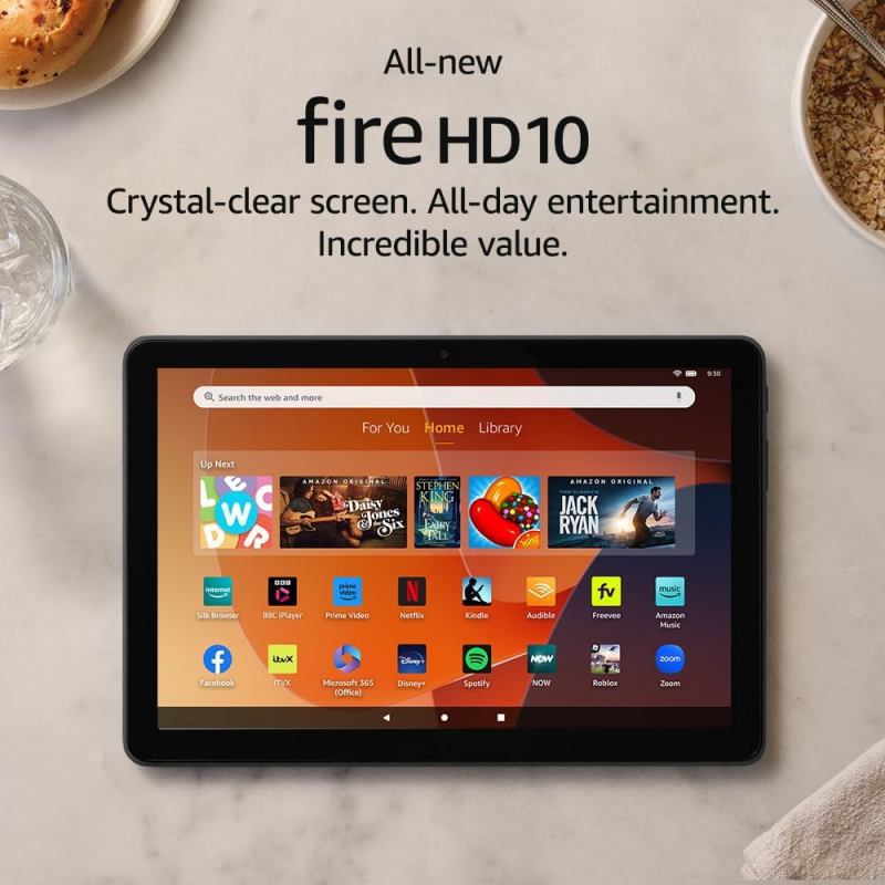 Tablette Amazon Fire HD 10 (10.1", 32Go, 2023, 13e génération) - Noir