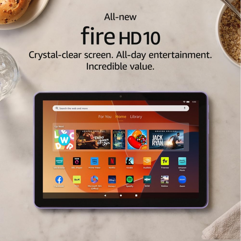 Tablette Amazon Fire HD 10 (10.1", 32Go, 2023, 13e génération) - Lilas