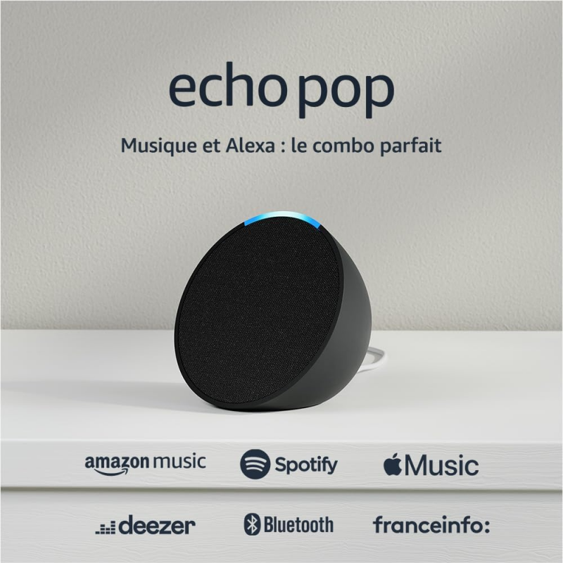 Enceinte intelligente Amazon Echo Pop - Anthracite