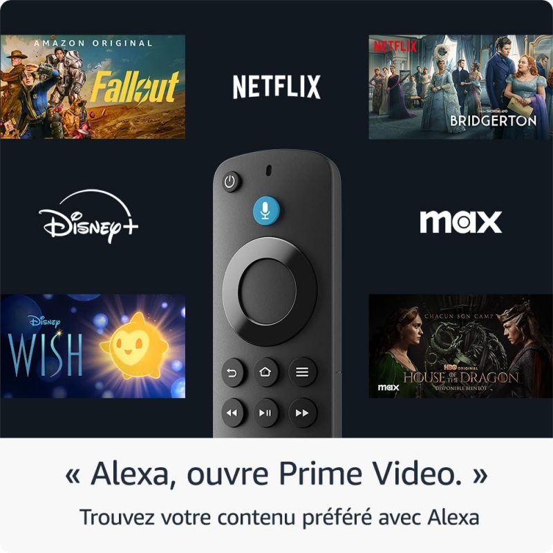 Amazon Fire TV Stick HD (2024 avec télécommande vocale Alexa)