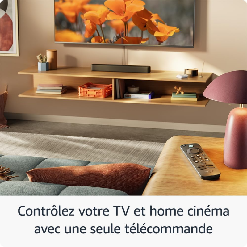 Amazon Fire TV Stick HD (2024 avec télécommande vocale Alexa)