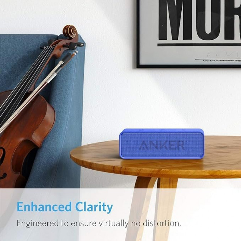 Anker soundcore Enceinte Bluetooth avec Batterie Durée de 24 Heures - Bleu