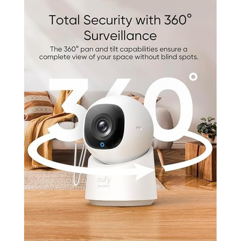 Eufy Caméra intérieure C220, caméra de Surveillance avec résolution 2K