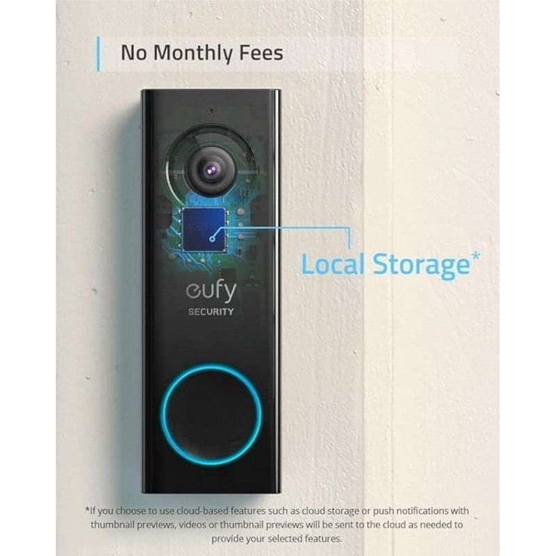 eufy Security Sonnette vidéo Doorbell sans Fil (avec Batterie) avec HD 2K