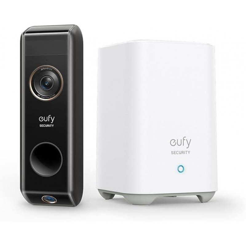 Eufy Security Video Doorbell Sonnette sans Fil avec 2 Cameras (sur Batterie) avec HomeBase