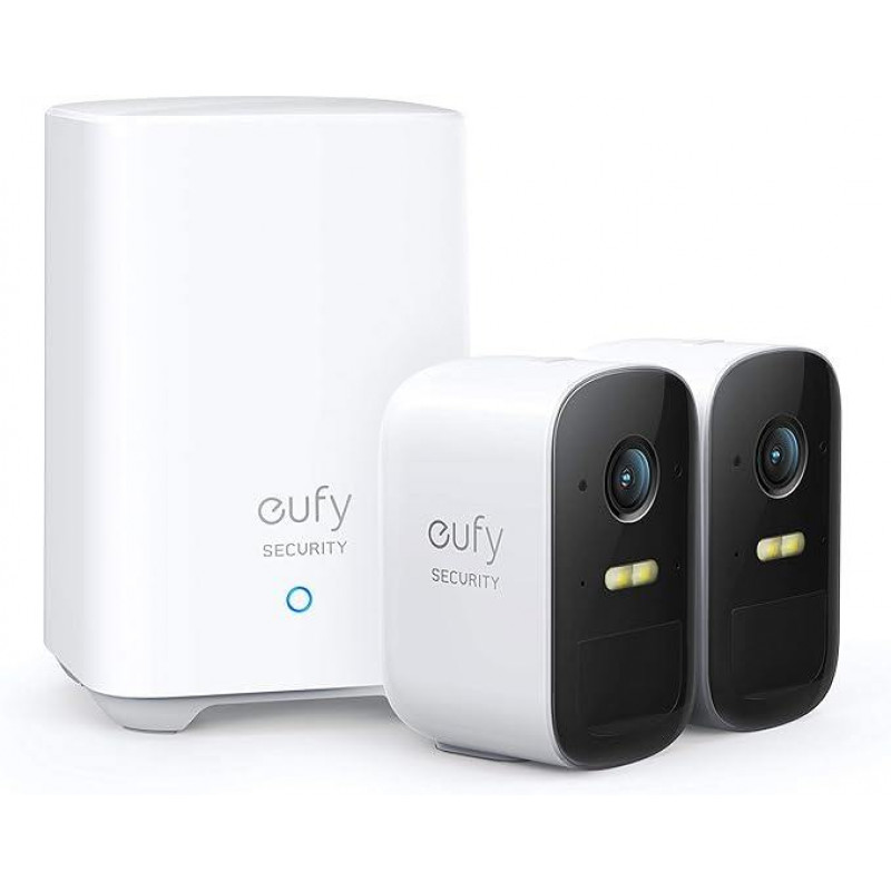 Eufy eufyCam 2C de Surveillance WiFi Extérieure sans Fil Kit avec 2 caméras