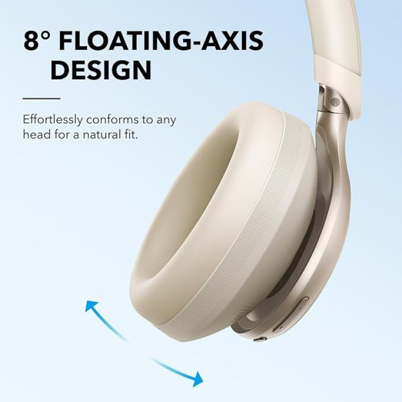 Soundcore by Anker Space One Casque Bluetooth sans Fil Réduction de Bruit Active Adaptative - Latte Cream