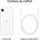 Apple iPhone 16e (256Go) - Blanc