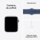 Apple Watch SE 2024 2ème génération (GPS, 40mm) - Boîtier en aluminium argenté avec bracelet sport Denim M/L