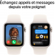 Apple Watch SE 2024 2ème génération (GPS, 44mm) - Boîtier aluminium Starlight avec bracelet sport S/M Starlight