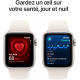 Apple Watch SE 2024 2ème génération (GPS, 40mm) - Boîtier aluminium Starlight avec bracelet sport M/L Starlight