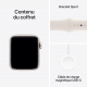 Apple Watch SE 2024 2ème génération (GPS, 40mm) - Boîtier aluminium Starlight avec bracelet sport M/L Starlight