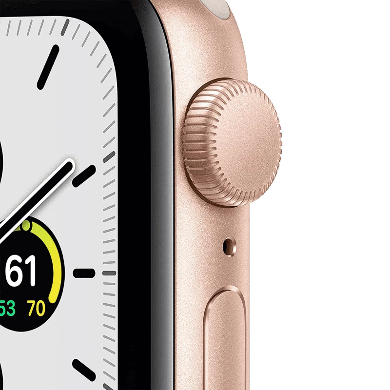 Apple Watch SE (GPS, 40mm) - Alluminium Or avec Bracelet de Sport Lumière  - Stellaire