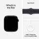 Apple Watch Series 10 (GPS, 42 mm) - Boîtier en aluminium noir de jais avec bracelet sport noir M/L