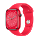 Apple Watch Series 8 (GPS, 45mm) - boîtier Aluminium (PRODUCT)RED avec S/M Bracelet (PRODUCT)RED 