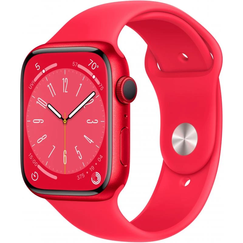 Apple Watch Series 8 (GPS, 45mm) - boîtier Aluminium (PRODUCT)RED avec M/L Bracelet (PRODUCT)RED