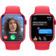 Apple Watch Series 9 (GPS, 45mm) - Boîtier en Aluminium Rouge avec S/M Bracelet Sport Rouge