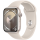 Apple Watch Series 9 (GPS, 41mm) - Boîtier en Aluminium Lumière Stellaire avec M/L Bracelet Sport Lumière Stellaire