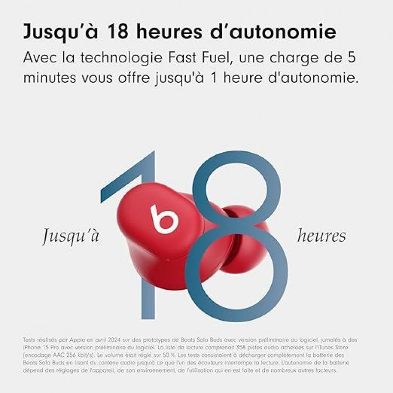 Beats Solo Buds (Écouteurs Bluetooth sans Fil) - Rouge Transparent