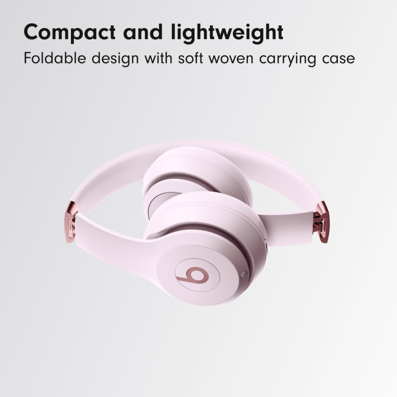 Beats Solo 4 Casque Supra-auriculaire sans Fil Bluetooth – Rose pâle