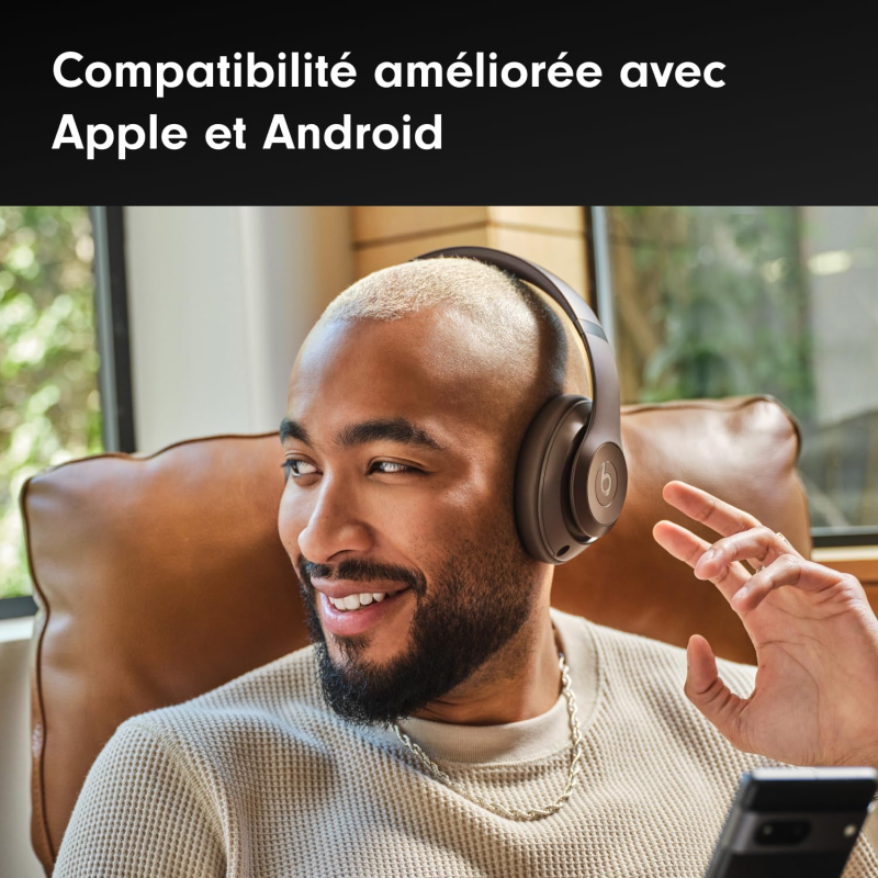 Beats Studio Pro - Casque sans Fil avec Bluetooth et Réduction du Bruit - Moka