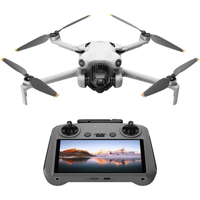 DJI Mini 4 Pro (DJI RC 2), Mini Drone Pliable avec Caméra 4K pour Adultes