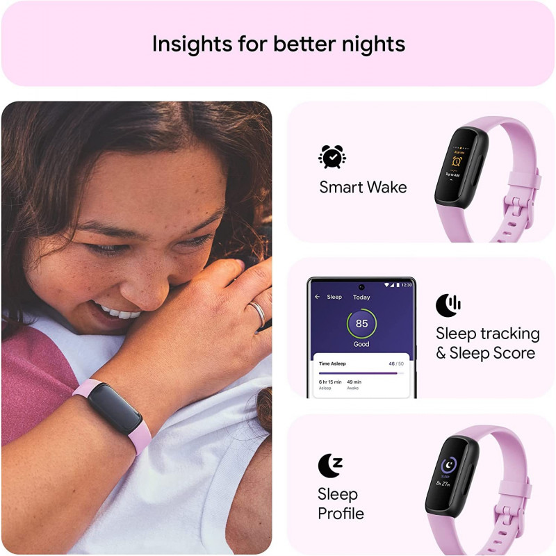 Fitbit Bracelet d’activité Sport et santé Inspire 3 - Violet