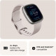 Montre connectée sport et santé Fitbit Sense 2  - Blanc lunaire/aluminium platine