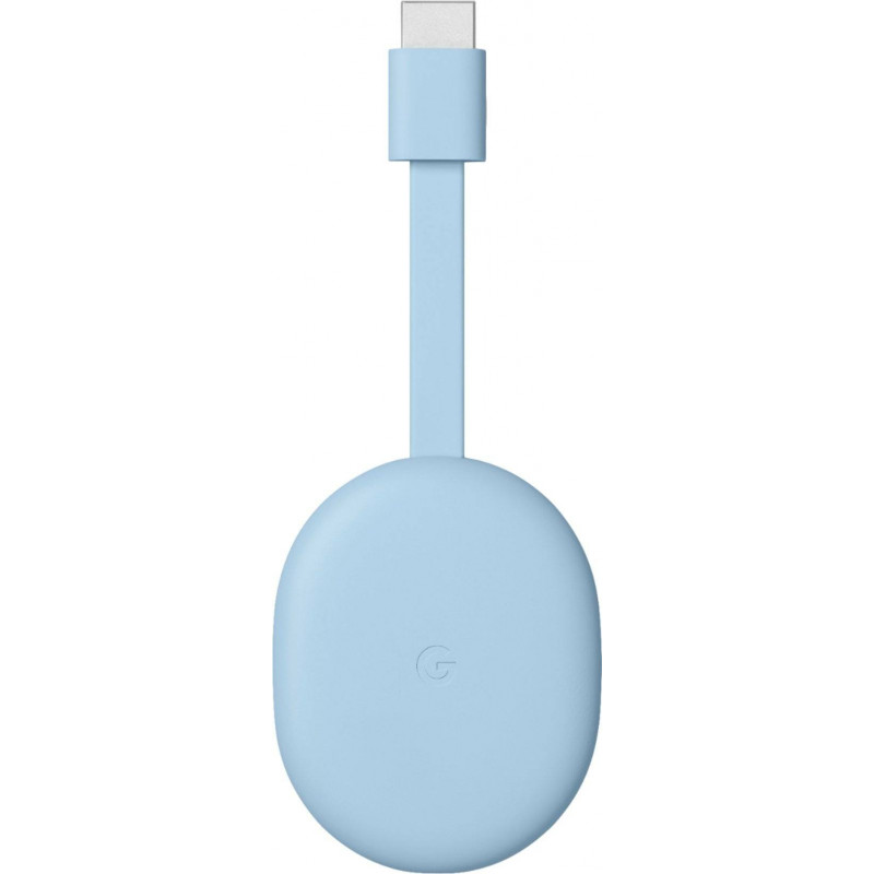 Google Chromecast avec Google TV 4K et commandes vocales - Bleu ciel