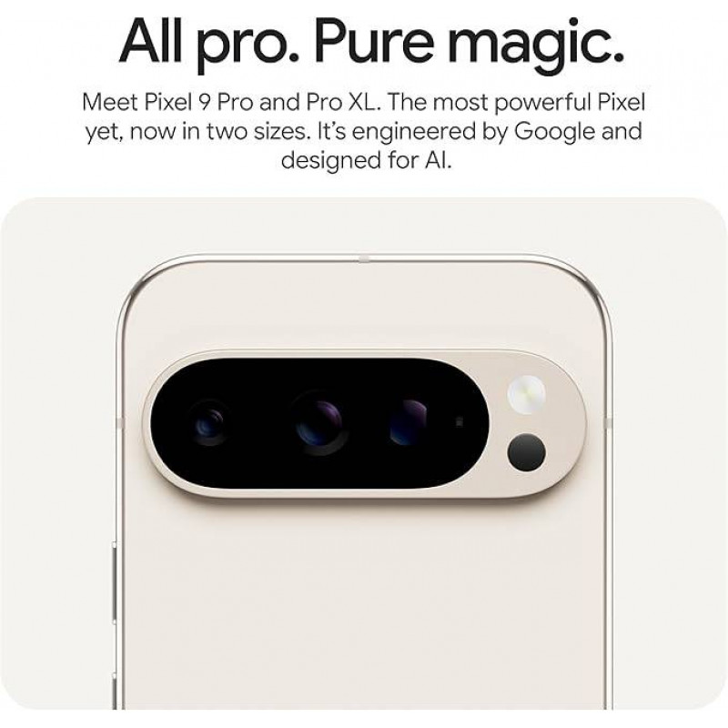 Google Pixel 9 Pro 5G Smartphone (6.3", 16+128Go) - Porcelaine