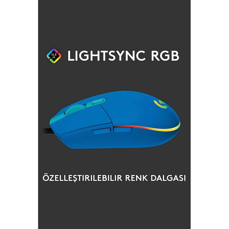 Logitech Gaming Mouse G102 LIGHTSYNC – bleu