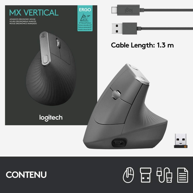 Souris ergonomique Logitech MX Vertical