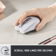 Souris sans fil Logitech MX Anywhere 3S - Gris clair