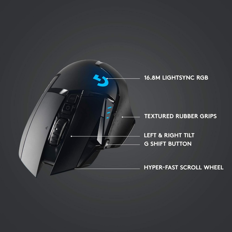 Logitech G502 LIGHTSPEED Souris sans Fil - Noir