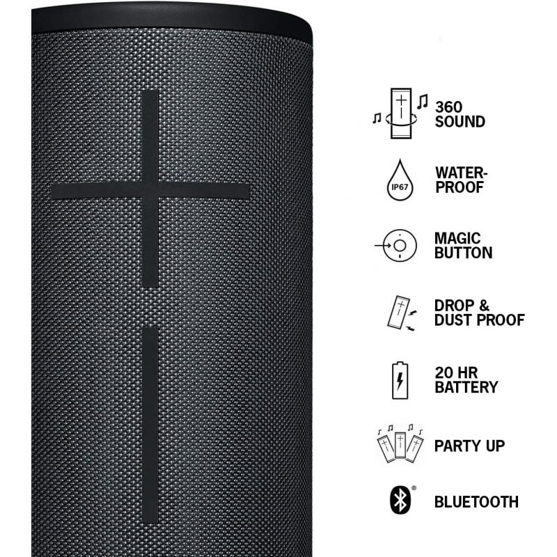 Logitech Ultimate Ears Megaboom 3 Enceinte sans Fil Portable Bluetooth - Noir