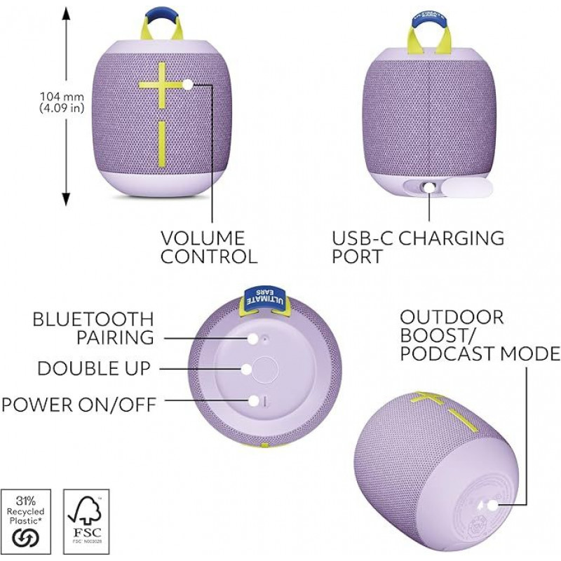 Logitech Ultimate Ears WONDERBOOM 4 - Lilas