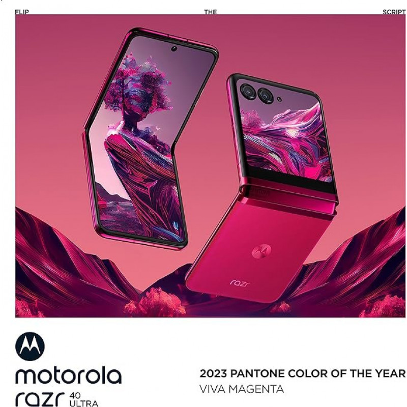 Motorola Razr 40 Ultra 5G smartphone (Double Sim 8/256Go) - Viva Magenta