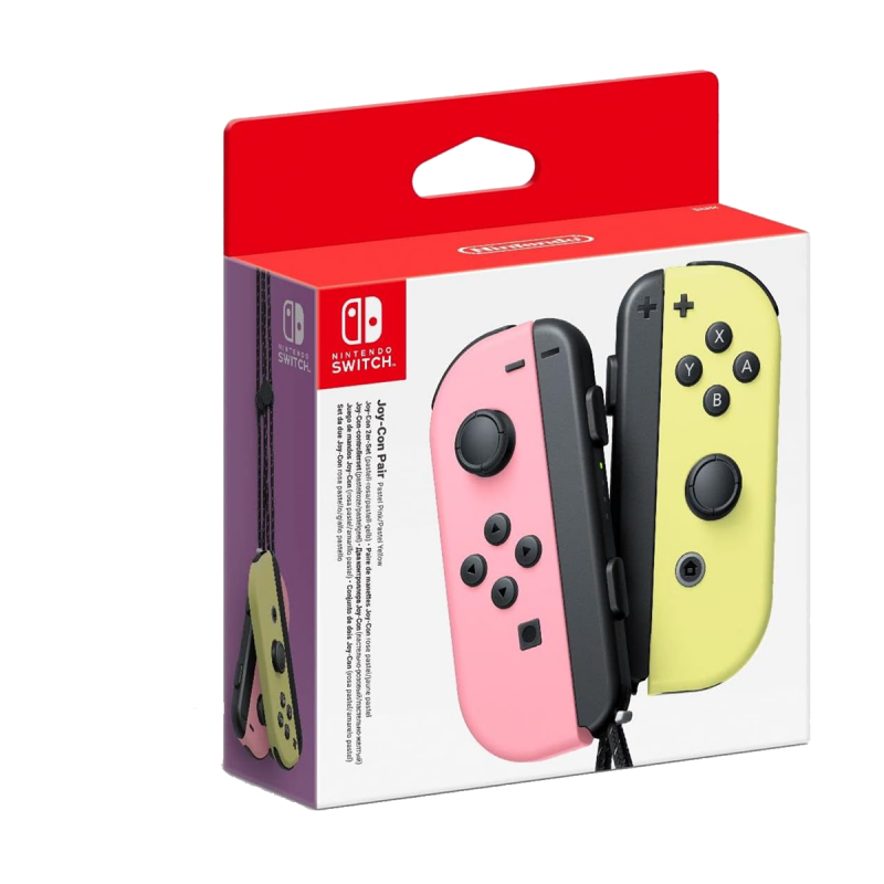 Paire de Manettes Joy-con Nintendo Switch - Rose pastel / Jaune pastel