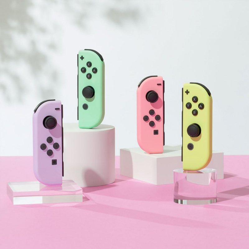 Paire de Manettes Joy-con Nintendo Switch - Rose pastel / Jaune pastel