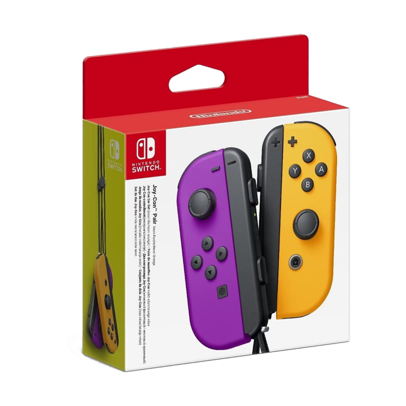 Paire de manettes Joy-con Nintendo Switch - violet néon / orange