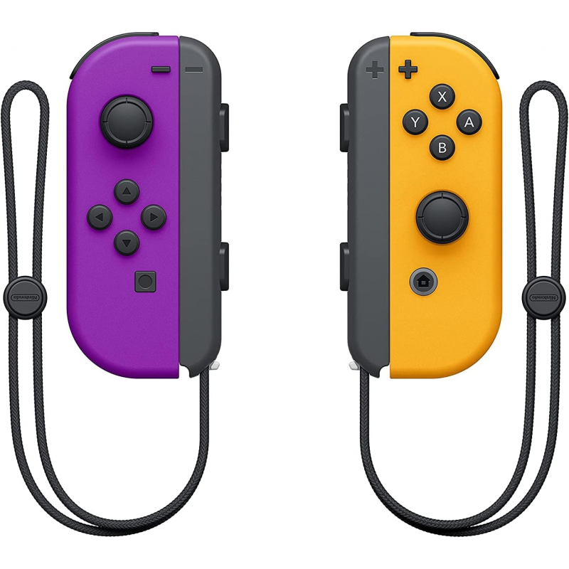 Paire de manettes Joy-con Nintendo Switch - violet néon / orange