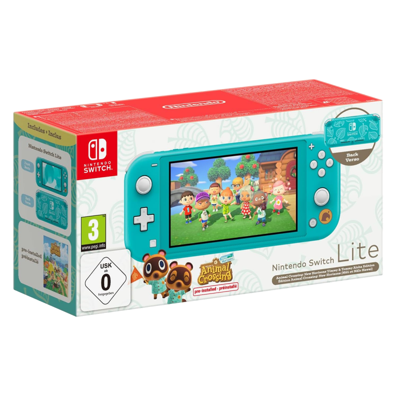 Nintendo Console Nintendo Switch Lite Edition Animal Crossing : New Horizons (Méli et Mélo Hawaï)