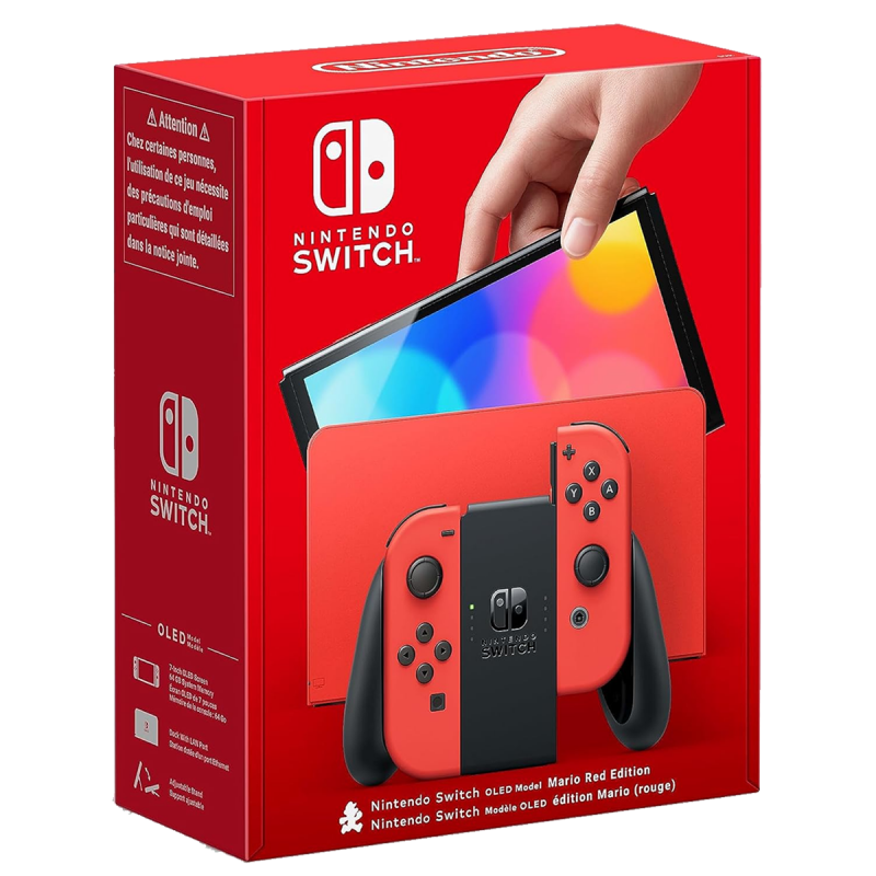 Console Nintendo Switch modèle OLED - Edition Mario Rouge