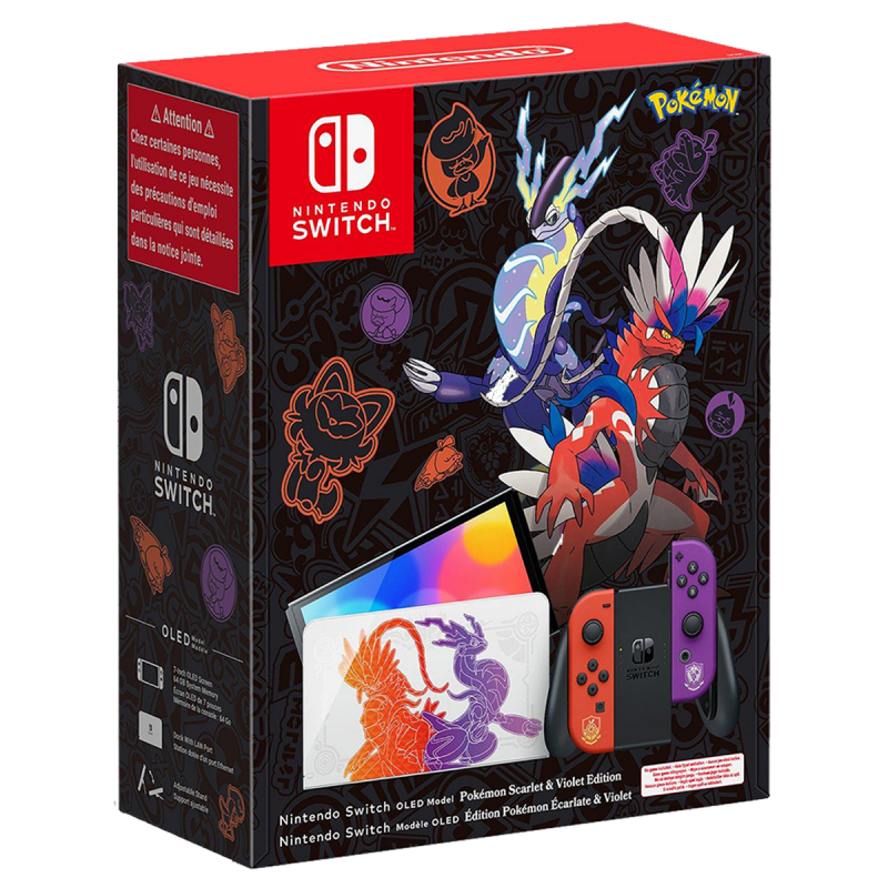 Nintendo Switch OLED Pokémon Écarlate et Violet en édition limitée