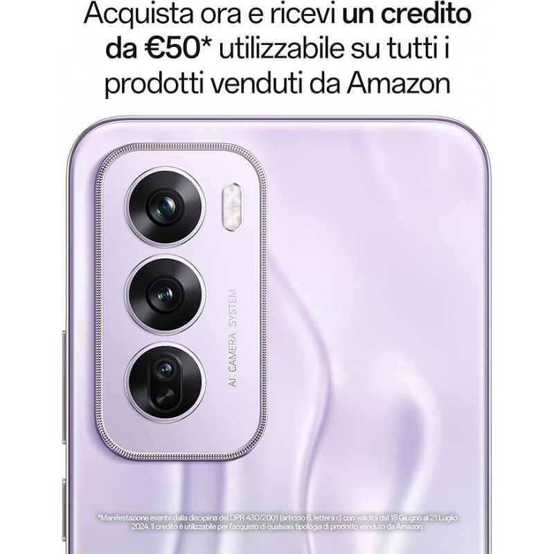 Oppo Reno 12 Pro 5G Smartphone (12GB+512GB) - Argent (Nebula Silver)