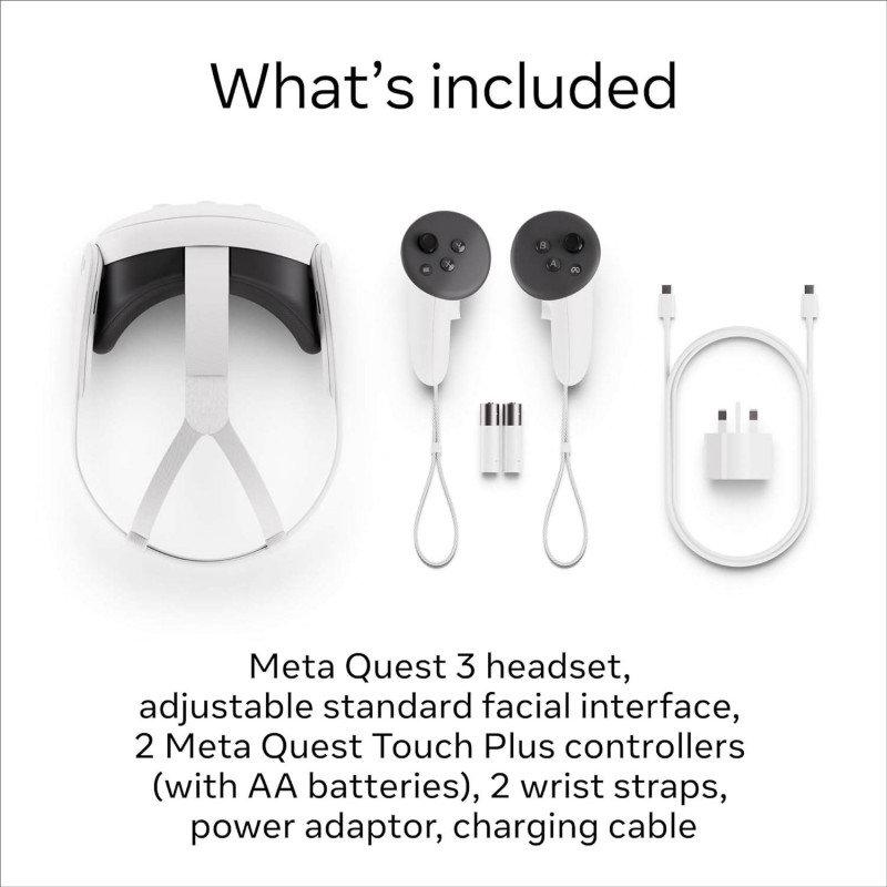 Casque réalité virtuelle et mixte Meta Quest 3 - 128Go