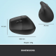 Logitech Lift Souris Ergonomique Verticale, Sans Fil - Noir