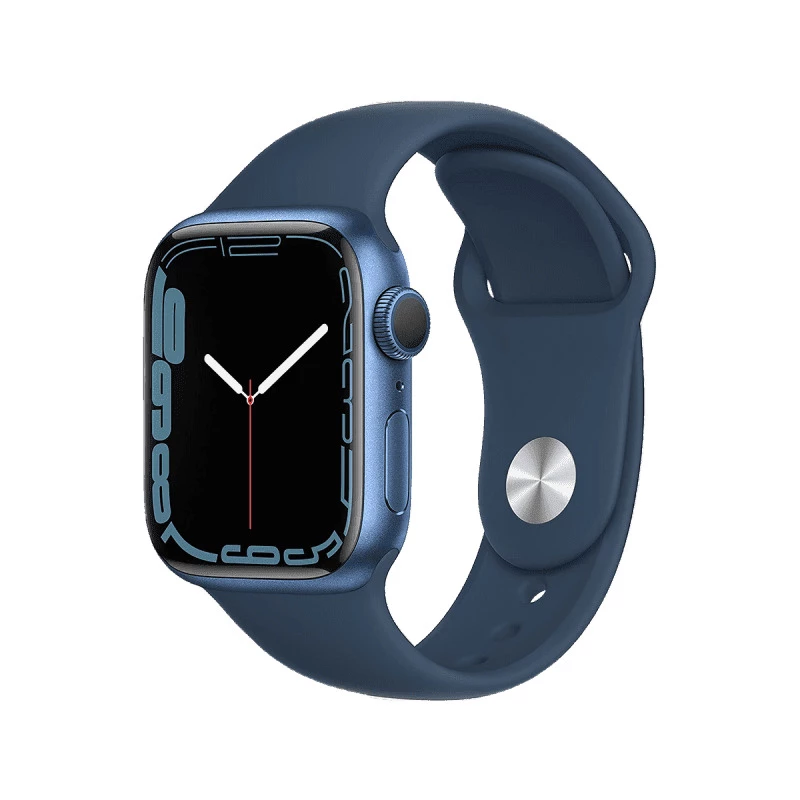 Apple Watch Series 7 (GPS, 41mm) - Blue Aluminium with Blue Sports Band