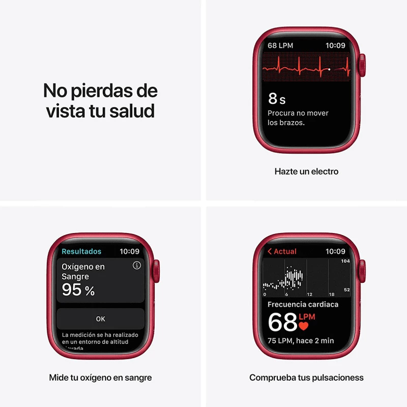 Apple Watch Series 7 (GPS, 41mm) - (PRODUCT)RED Aluminium with (PRODUCT)RED Sports Band