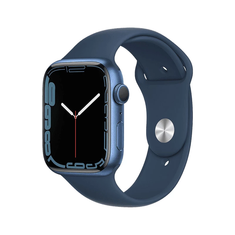 Apple Watch Series 7 (GPS, 45mm) - Blue Aluminium with Blue Sports Band